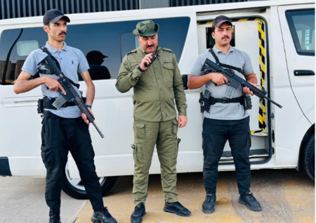 Security team in training